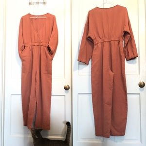Free People 100% cotton waffle weave jumpsuit.